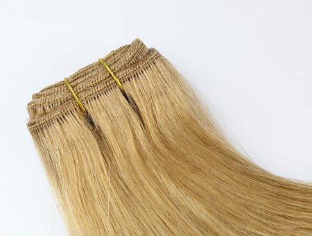 Machine Made Weft Double Drown Top Quality Virgin Hair Salon Quality 20inch #12