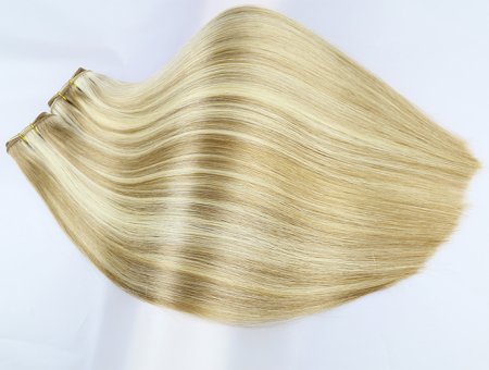 Wholesale Cuticle Aligned Raw Russian Hair Double Weft 18inch #P8/22