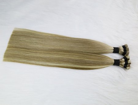 Double Wefted Vietnamese Hair Ombre Double Drawn Hand Tied Weft 20inch #M8/60,#P8/613