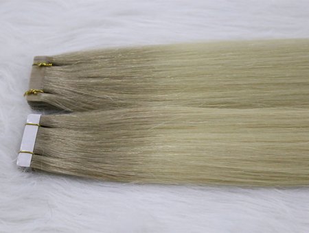 Custom Remy Ombre Russian Hair Extensions Tape In Hair Extensions 18inch #T8/613