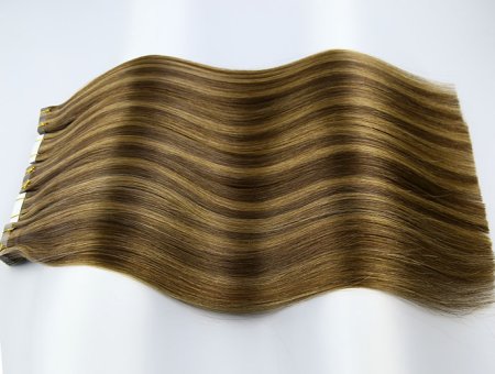 Silky Indian Real Human Remy Hair Extensions Tape Hair Manufacture 20inch #P4/6