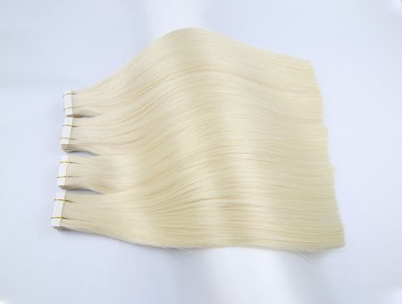 Raw Tape In Hair Extensions Remy Double Drawn 100% Russian Human Hair #1001