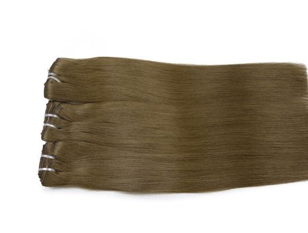 New Fashionable Customized Double Drawn Thick Ends Remy Clip In Extensions #6