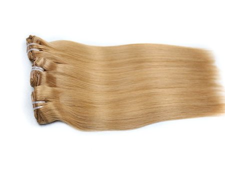 100% Russian Human Remy Clip In Hair Extensions Double Drawn #27