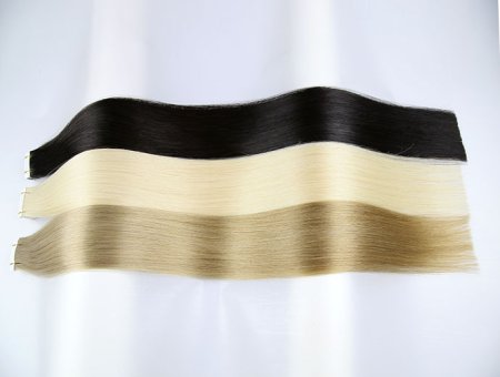 Wholesale Human Cuticle Aligned Remy Hair Tape In Hair Extensions 24inch #1001 #18