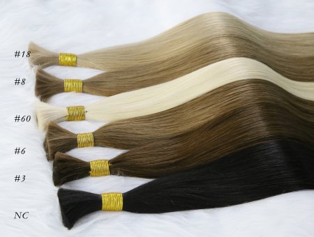 Raw Unprocessed Russian Blonde Double Drawn Remy Human European Hair Bulk