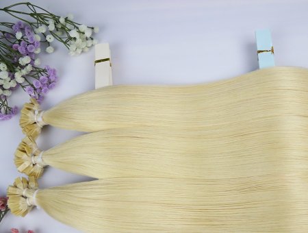 Factory Price Keratin Hair Extensions Human Hair Flat Tip Best Quality #60 