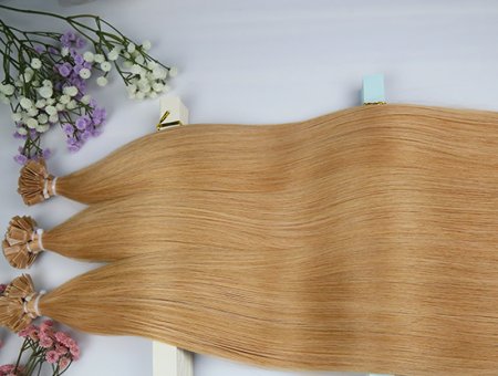 Pre-bonded Flat Tip Hair Cheap High Quality Flat Tip Hair Extensions #27