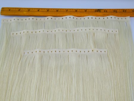 Double Drawn PU Seamless Invisible Skin Weft Extension Holes Natural Remy #613